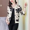 Women's Plus Size Floral Chiffon Jacket - Summer Long Sleeve, Zipper, Sun Protection