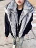 2025 Unisex American Style Fur Collar Velvet-Lined Mountain Eagle Winter Jacket