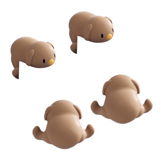 4Pcs Puppy Furniture Corner Protector Anti-collision Baby Proof Soft Silicone Self-adhesive Table Right Angle Sharp Edges Corner