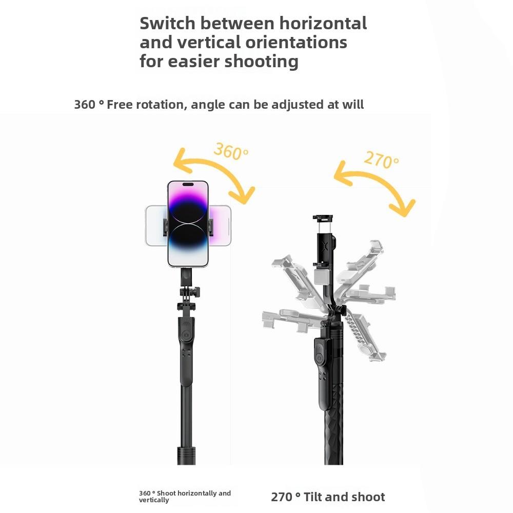 1.75m Telescopic Selfie Stick Adjustable Selfie Stick Tripod Bluetooth Selfie Stick  Home