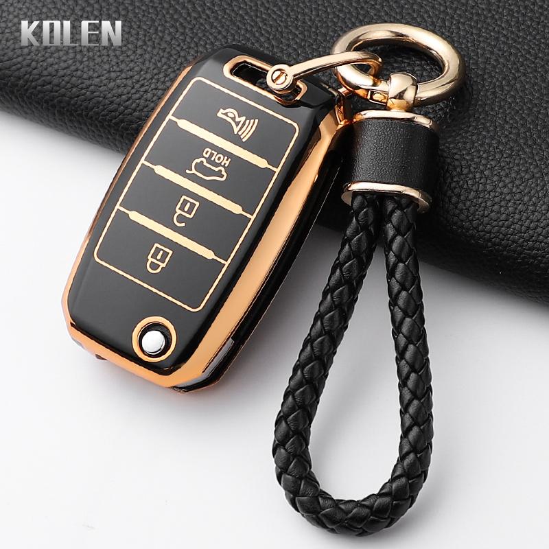 Fashion Tpu Car Folding Key Case Cover For Kia Rio 3 K2 Ceed Cerato K3 K5 Sorento Sportage Soul K4 Picanto Optima Forte Stinger