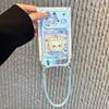 Cat bracket four-corner lanyard shell is suitable for Apple 11 mobile phone iphone11promax transparent dopamine hard shell