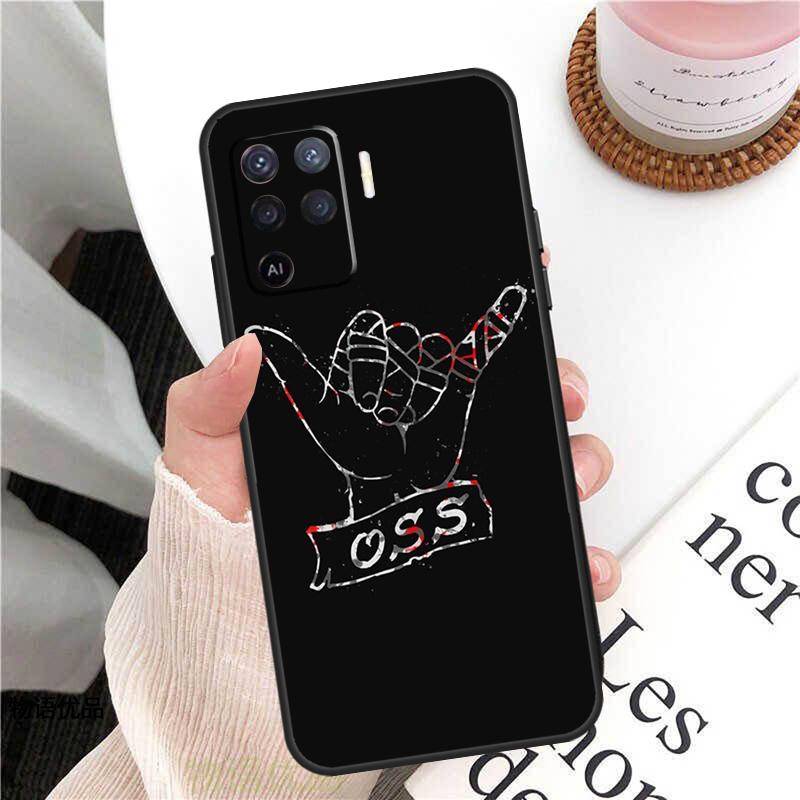 BJJ Brazilian Jiu Jitsu Case For Oppo A38 A80 A60 A40 A78 A18 A98 A58 A96 A76 A16 A94 A74 A54 A15 A17 A57 A77 A5 Pro
