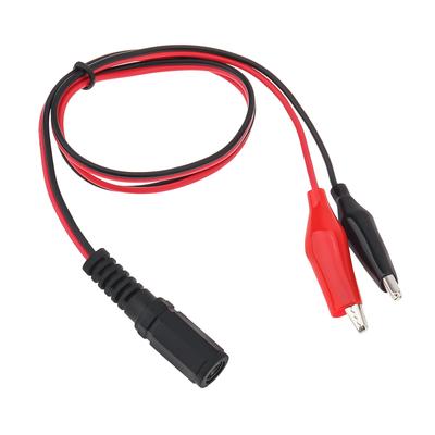 2.1 X 5.5mm DC Female Jack To Dual Alligator Clip Wire Adapter 22AWG Power Cable Connector DC Motor Accessories