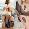 12pcs Temporary Tattoo Waterproof Long-lasting Body Stickers Battle Helmet Warrior Head Modern Man For Thighs Women Adults