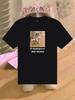 Black T-shirt with Cat Print