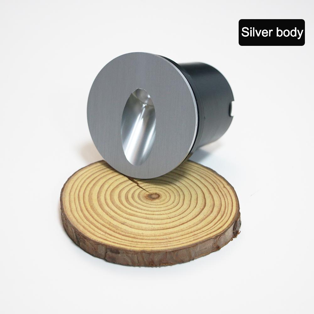 Indoor 3W LED Footlight Embedded Install Home Lighting Night Light Round Wall Lamps Aisle Stairs Steps Corner Light AC85-265V