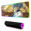 chongyun Mouse Pad RGB Gaming Mousepad Big LED Pad PC Desk Mat Luminous Mouse Pad Large Keyboard Mats Table Rug With Backlit