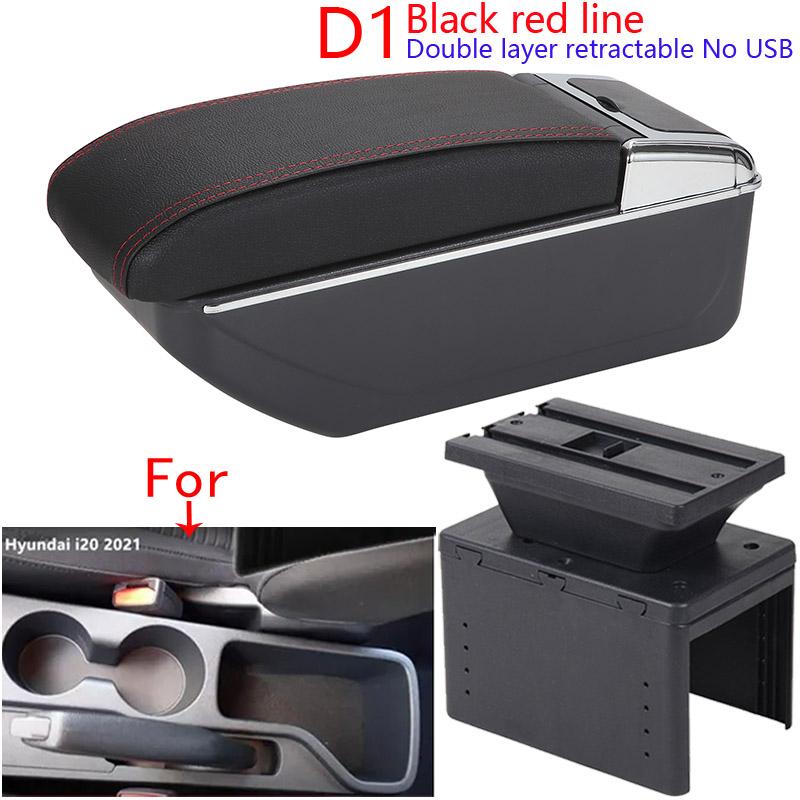 Dla Hyundai I20 Pudełko podłokietnika Dla Hyundai i20 Podłokietnik samochodowy Części wewnętrzne Konsola środkowa Samochodowe pudełko do przechowywania Akcesoria 2025 2025