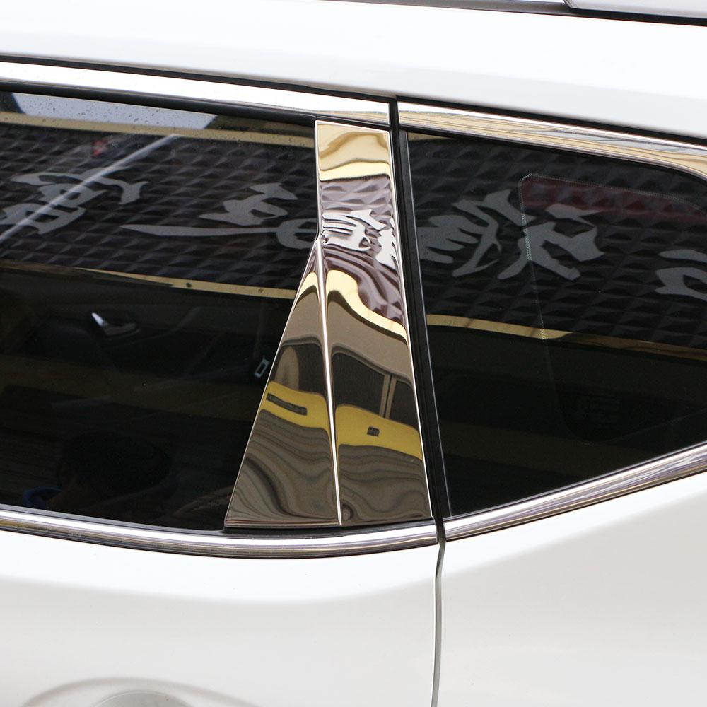 Autozubehör für Nissan Rogue X-Trail XTrail T32 2014-2025 Edelstahl Türfenster Säulenverkleidung Zierleiste Aufkleber