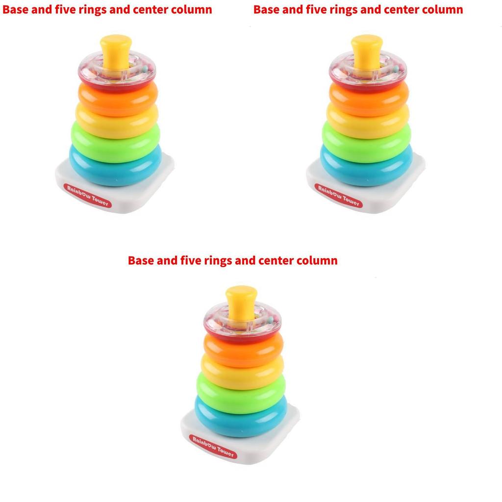 New Classic Baby Toy Set Ring Tower With Wobbly Function Stacking Fun Plastic/plastic 21.5*12.5*13.5