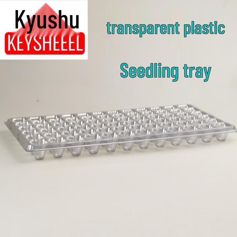 KEYSHEEL 72-Cell Transparent Plastic Seedling Trays