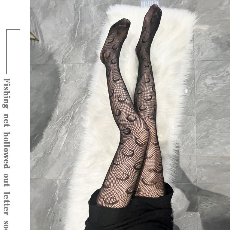 

Fishnet stockings European and American style hollow sexy charming fishnet stockings moon style black pantyhose leggings fishnet pantyhose Simple Package