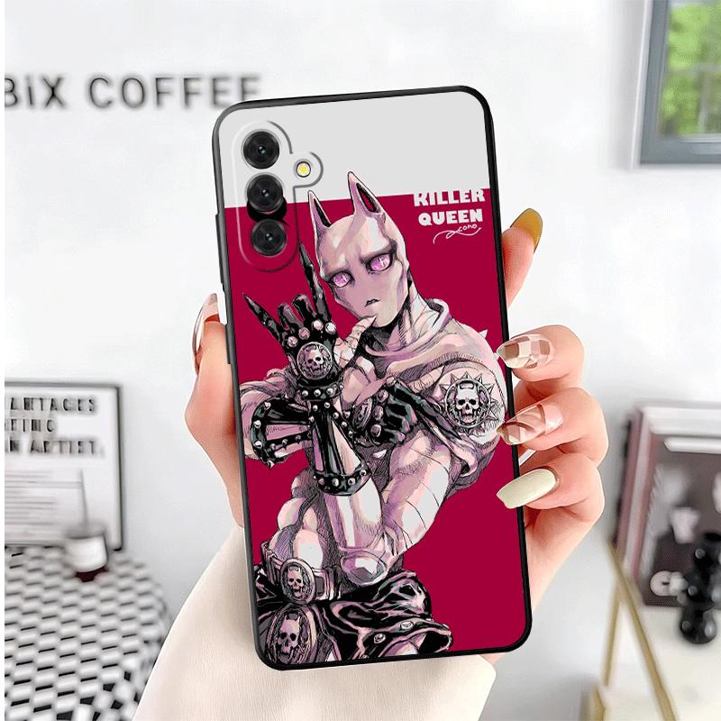 JoJo Adventure Killer Queen Soft Phone Case for Samsung A17 A37 A57 A16 A26 A36 A56 A15 A25 A35 A55 A14 A24 A34 A54 A13 A23 A33
