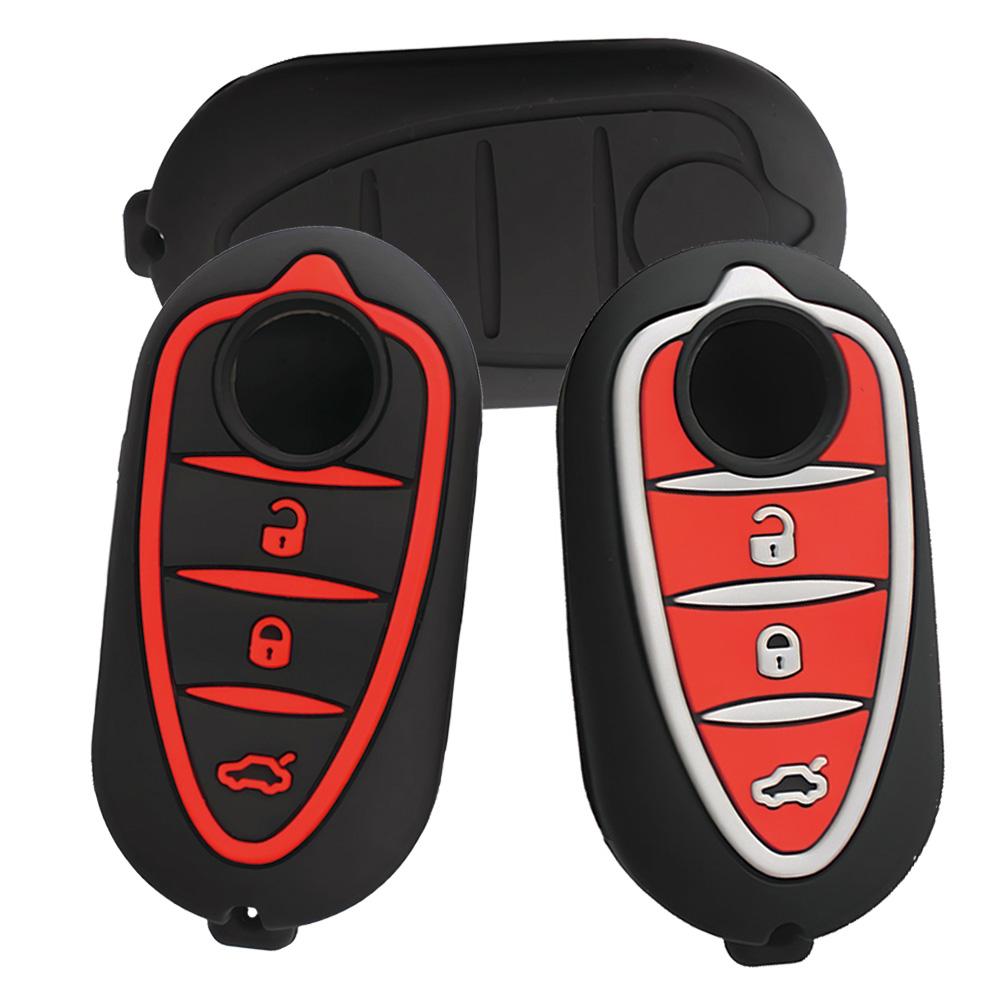 Silicone Key Cover Holder For Alfa Romeo Giulietta Myth Junior 4C Romeo Mito Myth 159 Gto Gta Car Remote Control Car Accessories