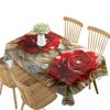 New Dining Table Cloth Tablecloth Waterproof Valentine's Day Red Rectangular High-end Decorative Tablecloth Holiday
