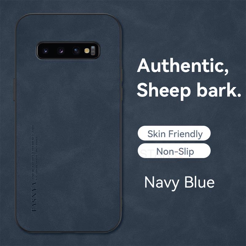 S 10 9 8 Luxusní Vintage kožené pouzdro z ovčí kůže pro Samsung Galaxy S10 S9 S8 Plus 5g Men Business Retro Back Cover S10plus S9plus