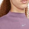 New Nike Set in Sleeve T Shirt Women's Dust Purple FB5277-536