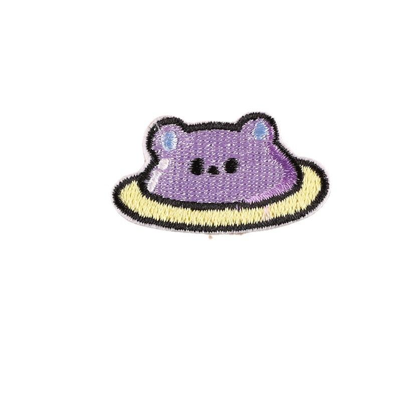 Embroidery Label Clothing Accessories Badge Cartoon Astronaut Cloth Label Handbook Accessories Embroidery Cloth Sticker