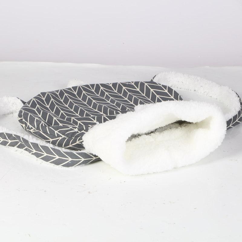 

Практичный Утолщенный Спальный Мешок для Кошек Полузакрытый Зимний Мягкий Лежак-Пещера для Кошек Теплый Удобный Кошачий Домик Коврик для Питомца Товары для Питомцев