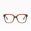 Metal Trim Temples Leopard print Oversized Full-rim Square Comfortable Progressive Multifocal Reading Glasses +0.75 To +4