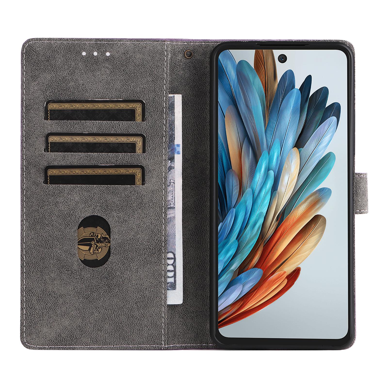 

For ZTE nubia Music Wallet Case RFID Blocking PU Leather Cover Stand View Brown