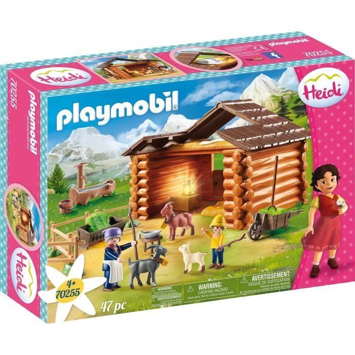 PLAYMOBIL - Heidi - Peter Avec Étable De Chèvres - 47 Pièces - Pour Enfants À Partir De 4 Ans