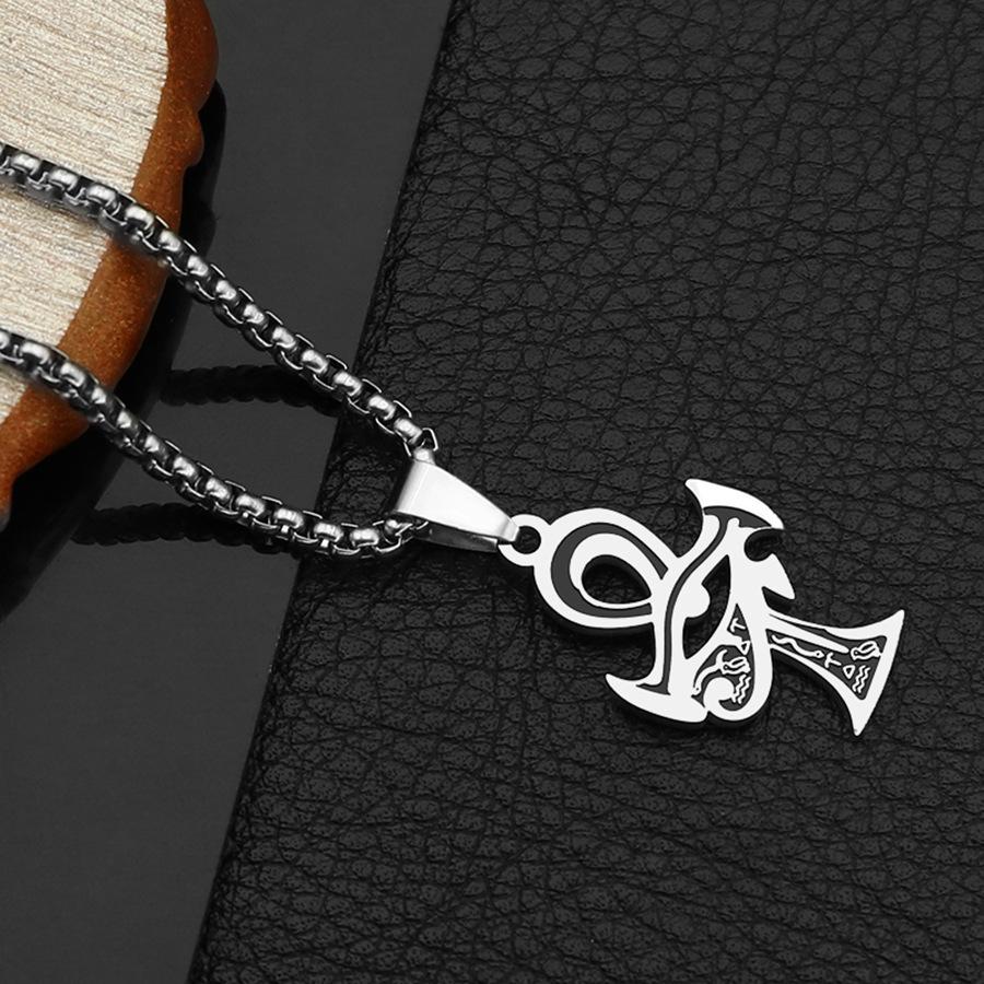European and American Egyptian Pharaoh Eye of Horus Pendant Necklace Men's Jewelry