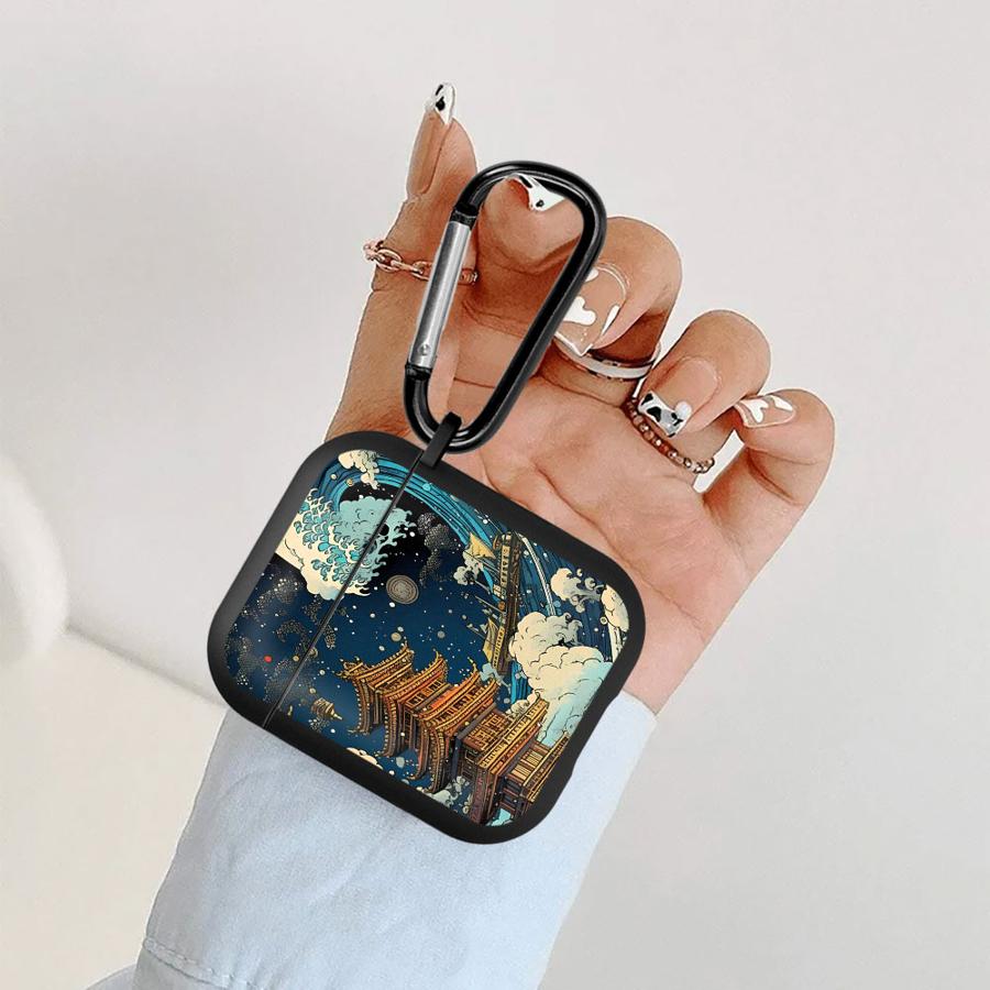 Earphone Cases Cover Case For Airpods Pro2 Pro3 3 2 Pro 1 4 Cartoon Wave