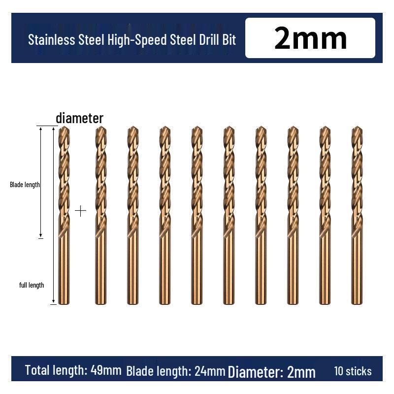 Cobalt Twist Drill Bit for High-Hardness 304 Stainless Steel and Metal