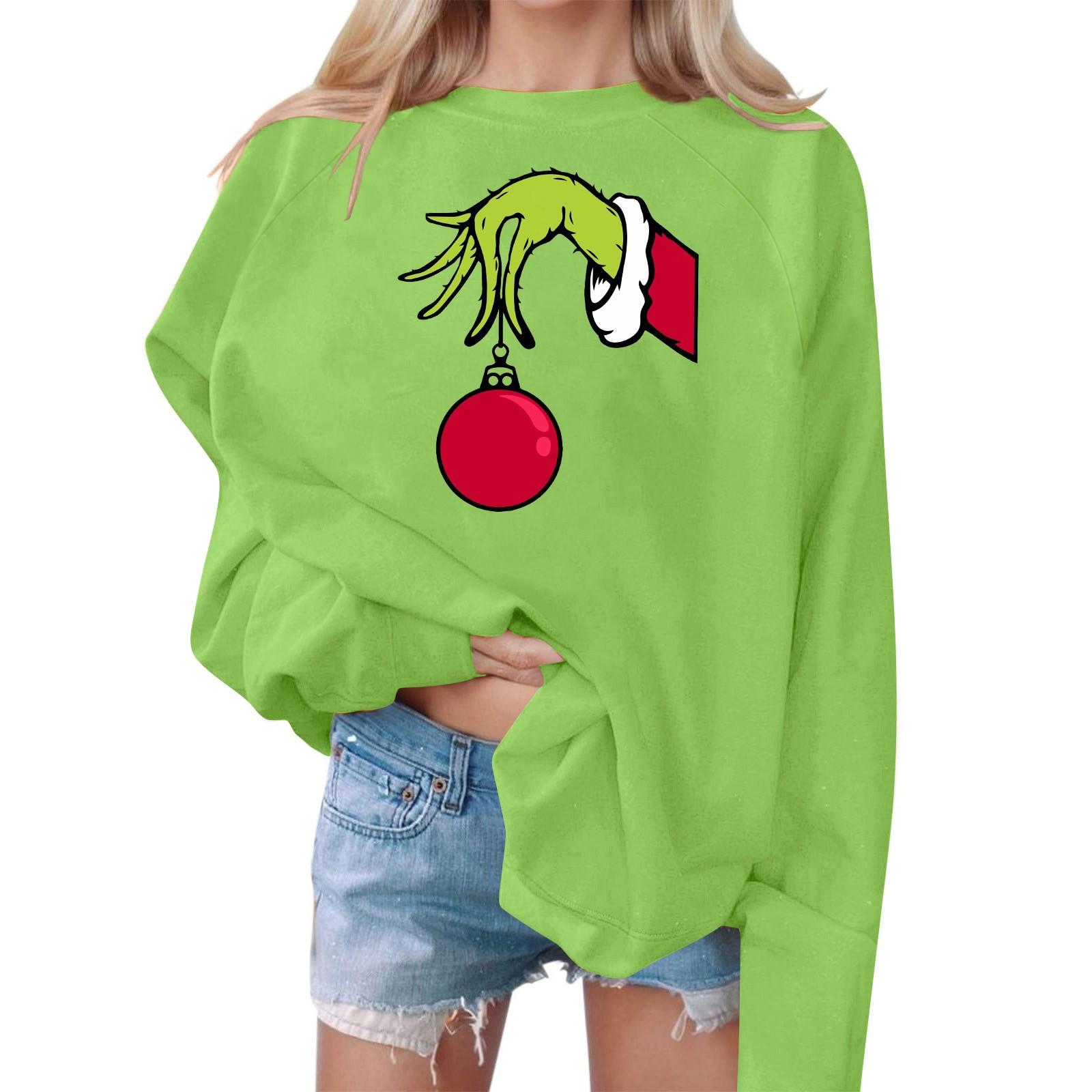 Женский повседневный и модный свитер с круглым вырезом — фото 7