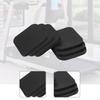 6 Anti-vibration Running Mats, Rubber Pads for Exercise Equipment, Static Pads.