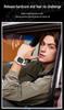 Sanda Three-Hand Square Dial Waterproof Student Sport Watch with Dual Display and Three-Zone Time.