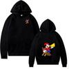 2025 Disney Donald Duck Printed Hoodie New Fashion Men's Women's Black Pullover Sportswear Casual Loose Hooded Pocket