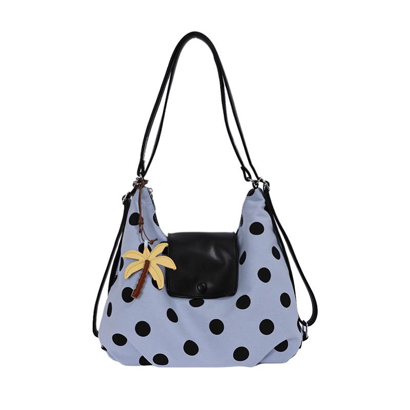 2026 Trendy Korean Polka Dot Underarm Crossbody Bag - Large Capacity, Lightweight, Niche Hobo Design