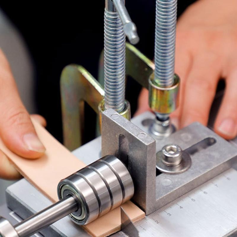 Leather Strip and Strap Cutter Set Including 2 C-Clamps, 20 Replacements and 8 Wrenches, Leather Strap Cutting Machine
