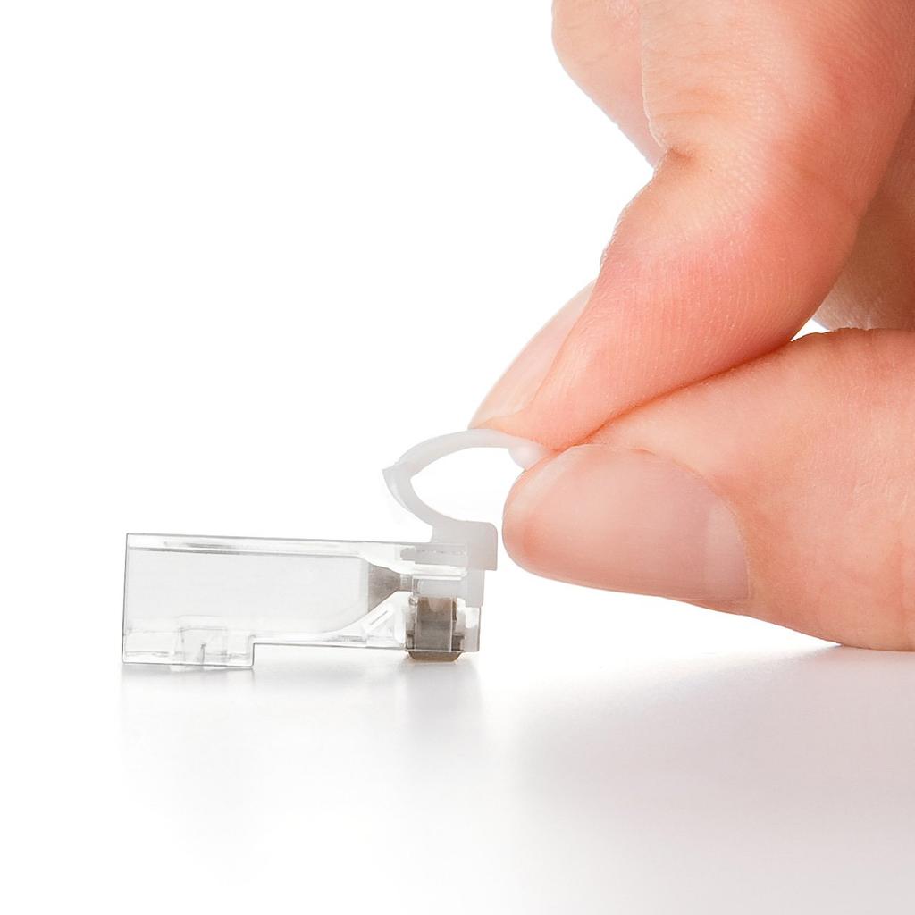 Sanwa Supply ADT-RJ45TS-100 Category 5e RJ-45 Connectors, 100-Pack, Anti-Slip Claws