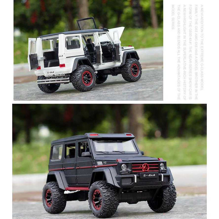 Model auta Benz G500 v měřítku 1/24, stahovací autíčko se zvukem a světlem pro děti Batole Kluci Dívčí Dárková kolekce