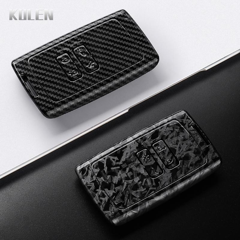 Abs Carbon Fiber Style Car Key Case Cover For Renault Captur Megane Talisman Espace Clio Zoe Koleos Scenic Arkana Dacia Sandero