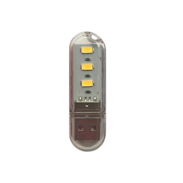 USB LED Book Lights 3LEDs  SMD LED Bulb 5V Power Input White 5000-6500K Warm White 3000-3500K USB Night light indoor lighting