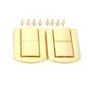 1Pc 43x32mm Zinc Alloy Antique Square Buckle Lock Wooden Wine Gift Box Lock Buckle jewelry Box Latch Clasps with Screws Hardware