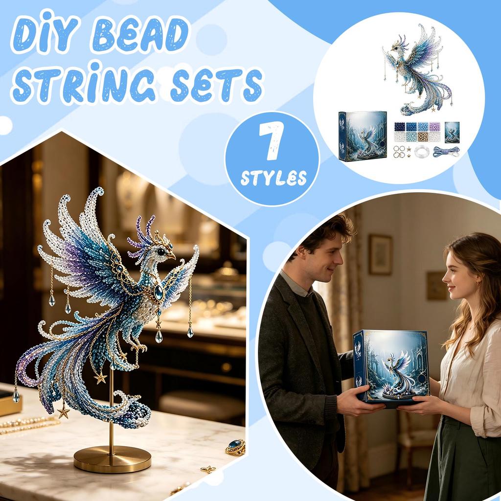 Animal Bead DIY Kit - Assorted Beads for Jewelry Making, Kids Creative Set, Sea Creature Theme