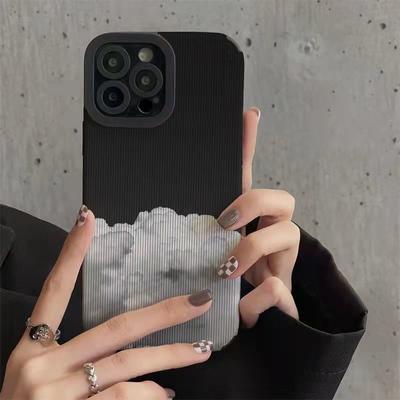 Funda Retro de Nube para iPhone 14 Pro Max 13 Mini 11 12 Parachoques a Prueba de Golpes Cubierta Trasera para iPhone Xr Xs Max X 7 8 Plus Se2 6s 6