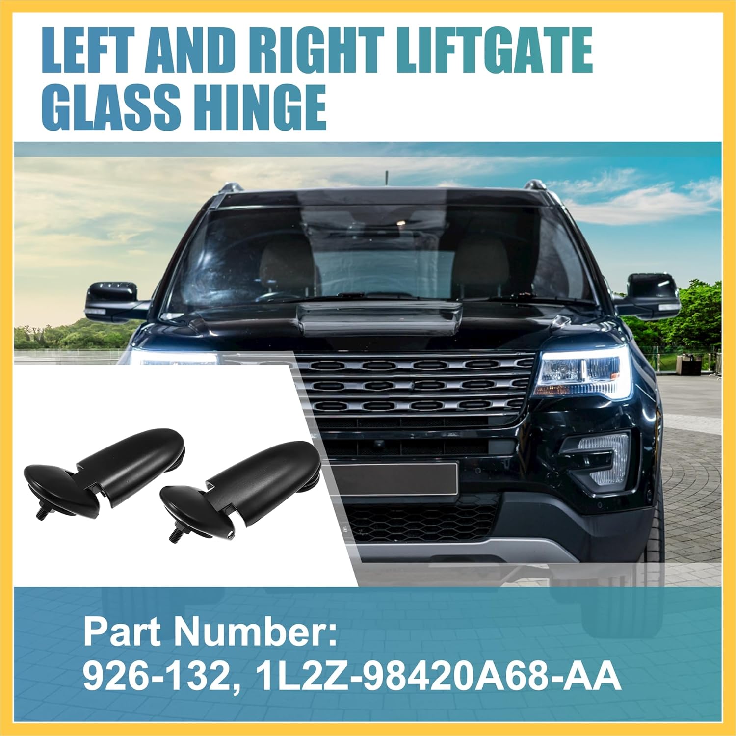 

Rear Window Hinge Set Liftgate Glass Hinge Right and Left Fit for Ford Explorer 98-02,for Mercury Mountaineer 1998-2001,1L2Z-98420A68-AA,