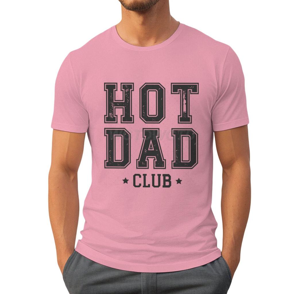 Футболки Hot Dad Club для мужчин Летние футболки с коротким рукавом День отца Классические топы Тай-дай Мужская одежда Круглый вырез Папа Повседневные топы