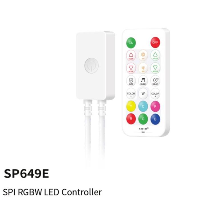 SP64XE Controller Kit for SPI Pixels or 5CH PWM LED Light Strip 2.4G Remote FCOB DIM RGB RGBW CCT WS2812B SK6812 Music BT 5V-24V