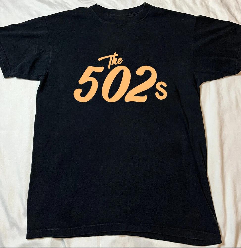 The 502s Band Logo Black Cotton Shirt Full Size S5xl Unisex R66 S