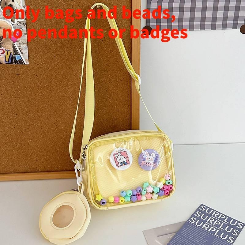 Girl Pvc Small Crossbody Bag With Zipper Pocket For Daily Casual Use