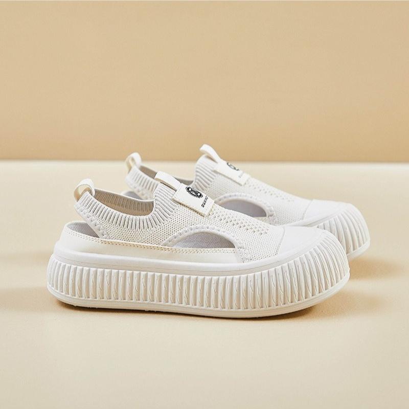 Fashion 2025 Summer New Korean Version Cloth Shoes for  Female Students Height Increasing Mesh Breathable Board Women Shoes Casual Shoes