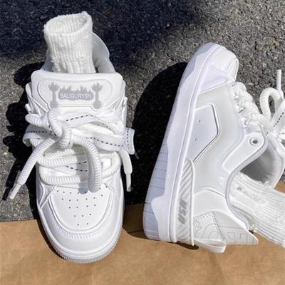 The Same Sofa and Cat? Hong Kong Style C-TUBE/original Design Broken Mirror Board Shoes Versatile Couple Casual Sports Slip